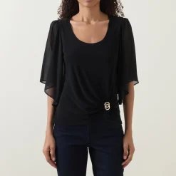 Embellished Gathered Top