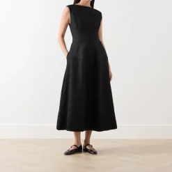 Fashion STINE GOYA Embellished Jacquard Dress