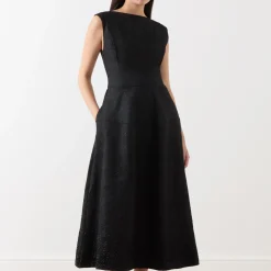 Fashion STINE GOYA Embellished Jacquard Dress