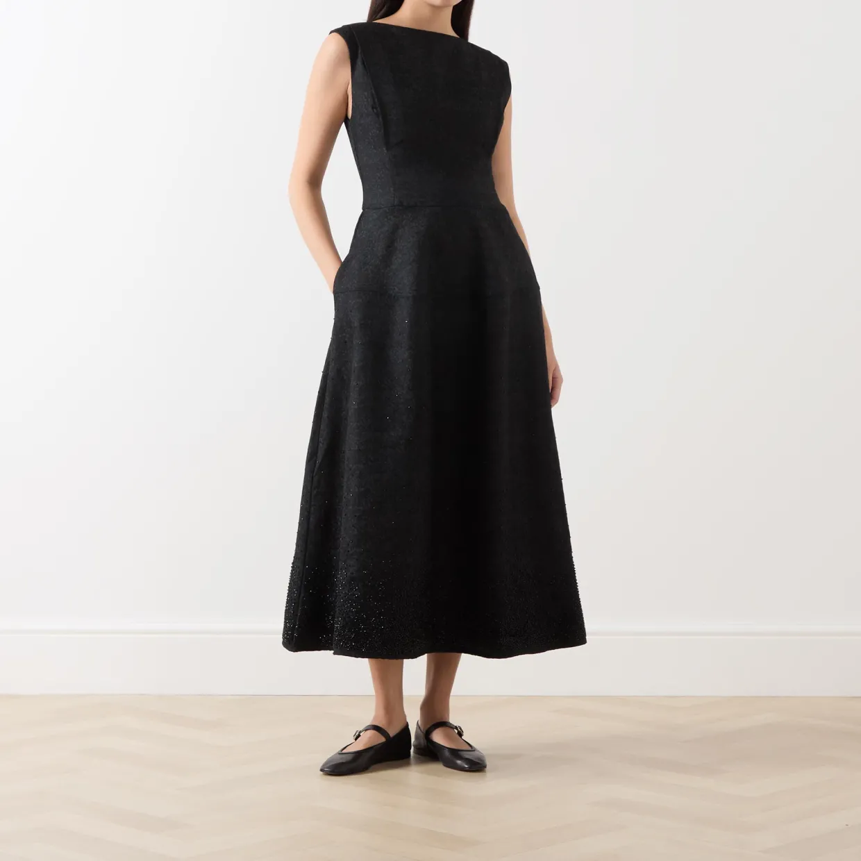 Embellished Jacquard Dress