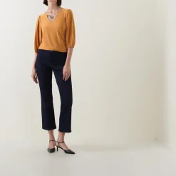 New JOSEPH RIBKOFF Embellished Solid Blouse