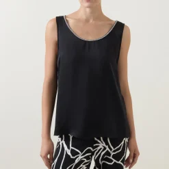 Discount JOSEPH RIBKOFF Embellished-Trim Tank Top