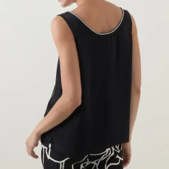 Discount JOSEPH RIBKOFF Embellished-Trim Tank Top