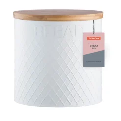 Best TYPHOON Embossed White Bread Bin