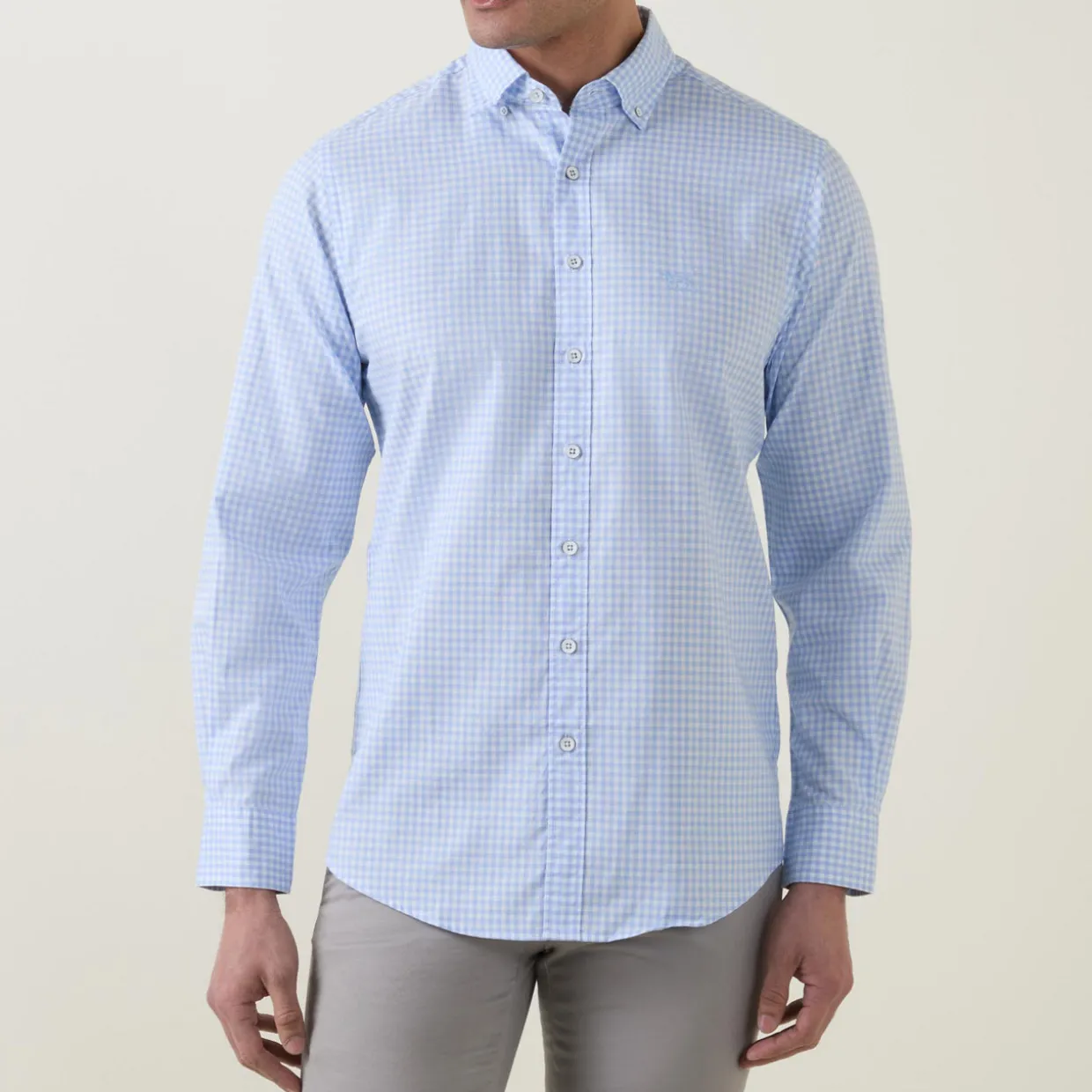 Embroidered Logo Check Oxford Shirt