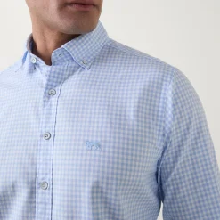 Embroidered Logo Check Oxford Shirt