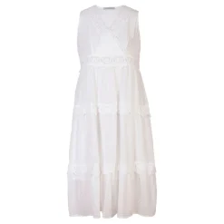 Embroidered Tiered Dress