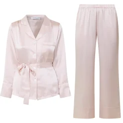 Discount GINGERLILLY Emerald Tie-Fastening Silk Pyjama Set