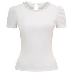 Emilia Embellished Puff Sleeve Top