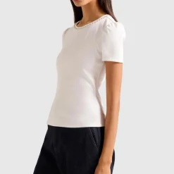 Emilia Embellished Puff Sleeve Top