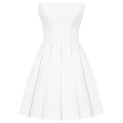 Emmanuela Pleated Mini Dress