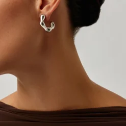 Discount MISSOMA Eny Puffy Medium Hoop Earrings