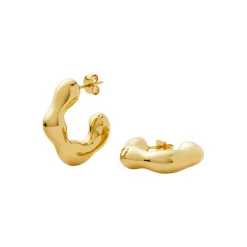 Eny Puffy Medium Hoop Earrings