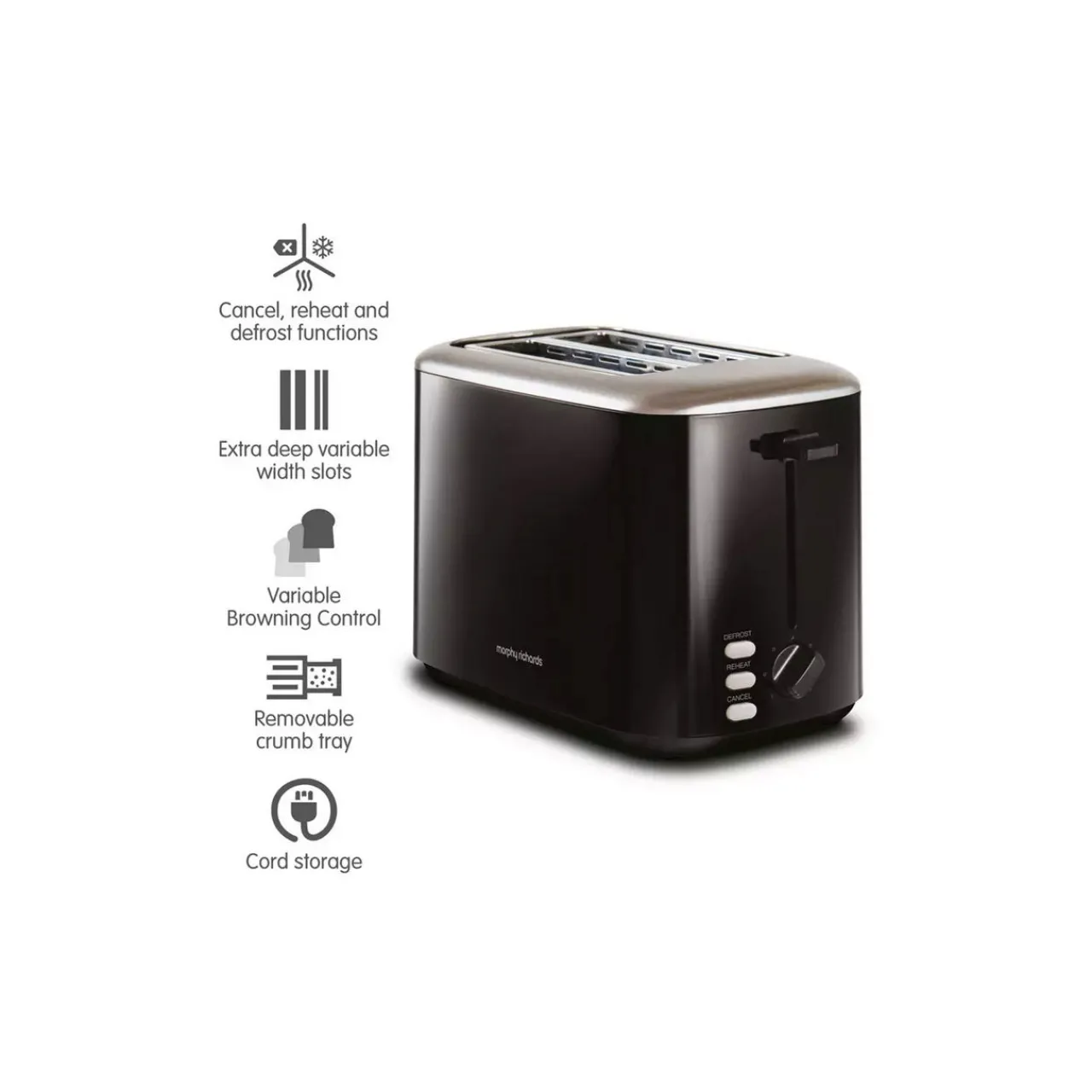 Clearance MORPHY RICHARDS Equip 2 Slice Toaster