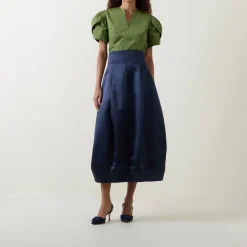 New ANDTATE Erin High-Rise Tulip Flared Skirt