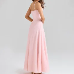 New HOUSE OF CB Esme Lurex Chiffon Dress