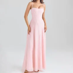 Esme Lurex Chiffon Dress