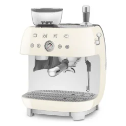 Espresso Coffee Machine with Grinder Cream