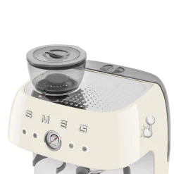 Espresso Coffee Machine with Grinder Cream