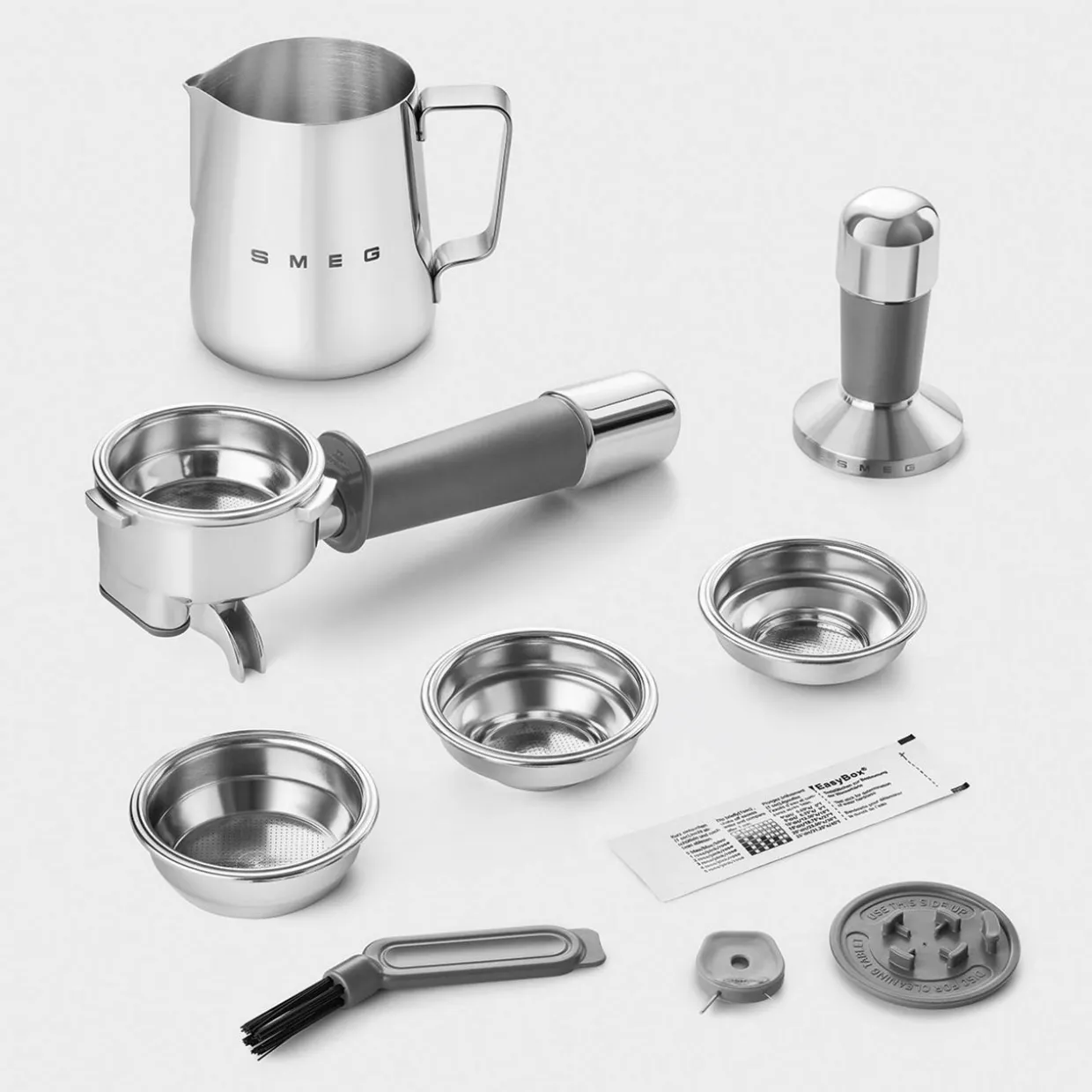 Espresso Coffee Machine with Grinder Cream