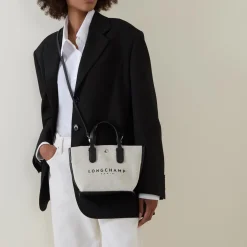 Outlet LONGCHAMP Essential Canvas Medium Tote Bag