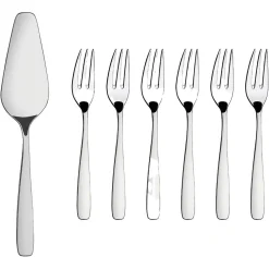 Essentials Stainless Steel Seven-Piece Cake Set