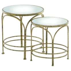 Ethan Round Nest of Tables Two-Piece Set