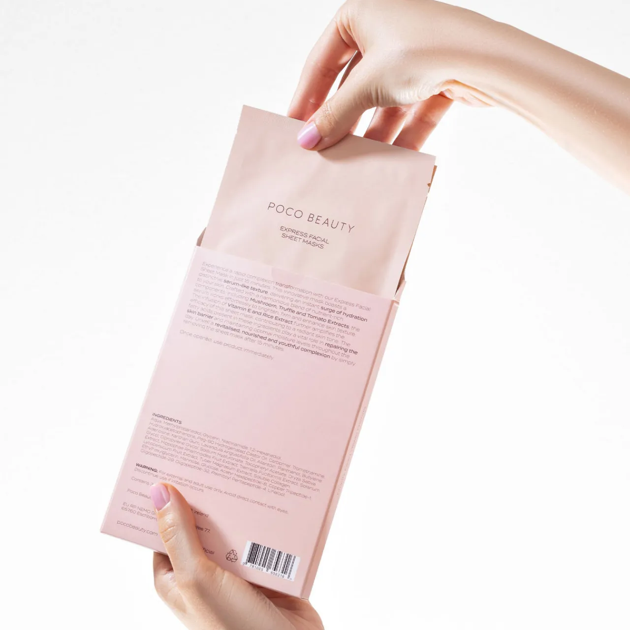 Clearance POCO BEAUTY Express Facial Sheet Masks Box of 3