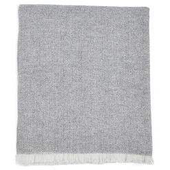 Online FOXFORD Extra Large Lambswool Throw Grey
