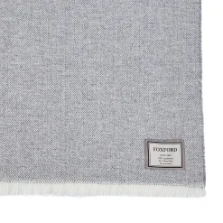 Online FOXFORD Extra Large Lambswool Throw Grey