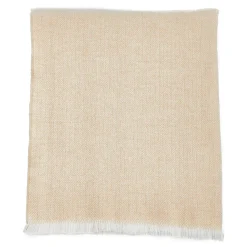 Fashion FOXFORD Extra Large Lambswool Throw Camel