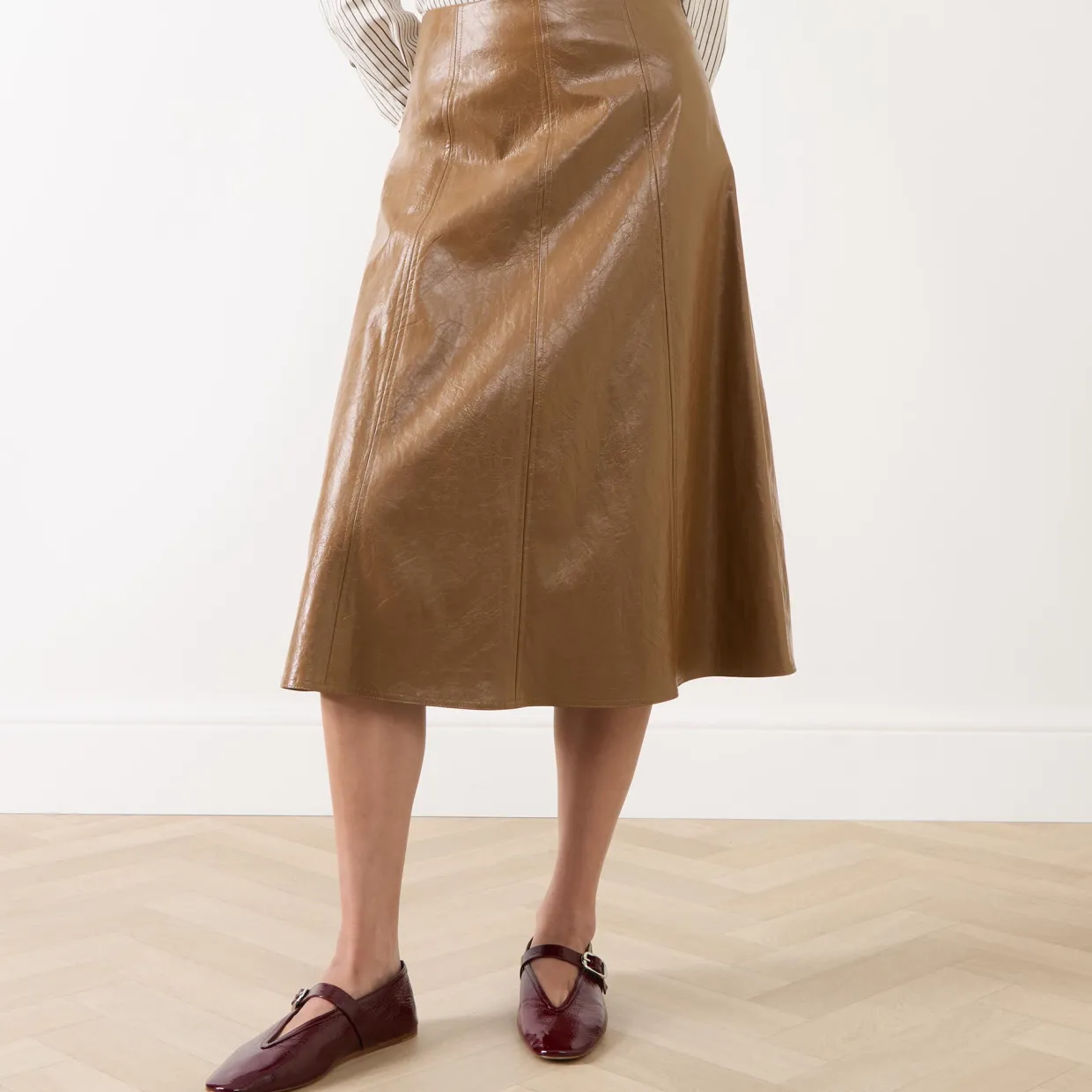 Falange Coated Skirt