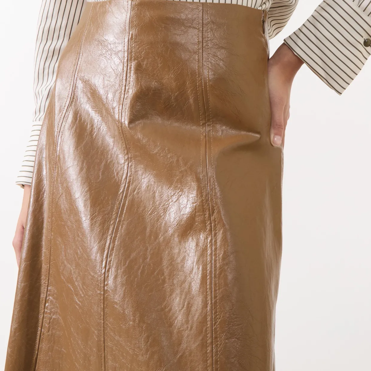 Falange Coated Skirt