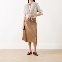 Falange Coated Skirt