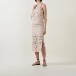 Falima High-Rise Crochet Skirt