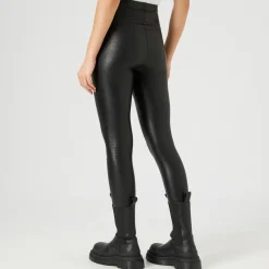 Faux Leather Croc Effect Leggings