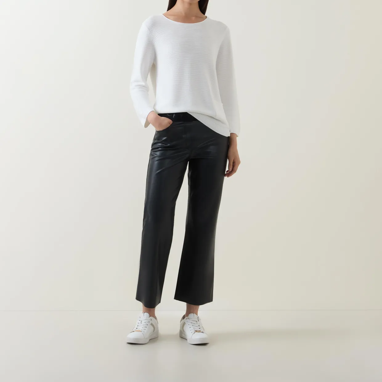 Faux Leather Trousers