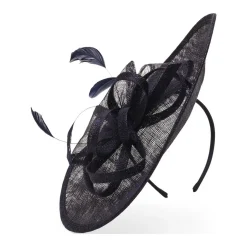 Feather-Detailed Disc Fascinator