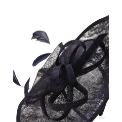 Feather-Detailed Disc Fascinator