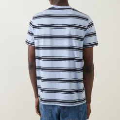 Fine Stripe Logo T-Shirt