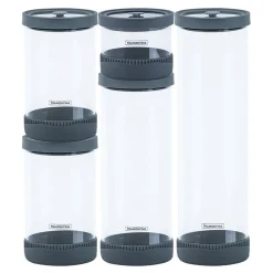Clearance TRAMONTINA Five-Piece Glass Container Set with Vacuum lids