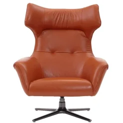 Fashion CASEYS FURNITURE Flavio Swivel Chair Burnt Orange