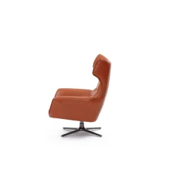 Fashion CASEYS FURNITURE Flavio Swivel Chair Burnt Orange
