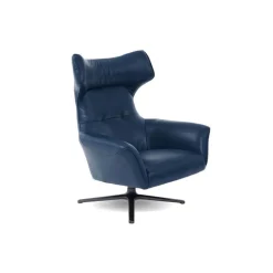 Flavio Swivel Chair Petrol Blue