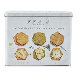 Best FINE CHEESE CO. Flavoured Crackers White Gift Tin 375g