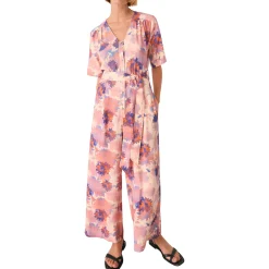 Floral Belted Jumpsuit