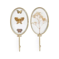Outlet MINDY BROWNES Floral Butterfly Two-Piece Wall Hook Set