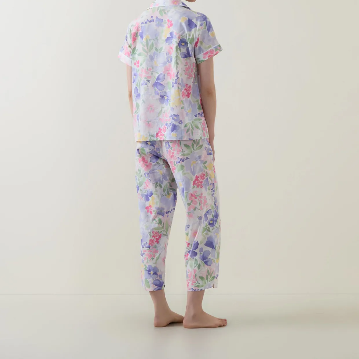 Floral Cropped Pyjama Set