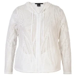 Best CHESCA Floral Lace Hoodie
