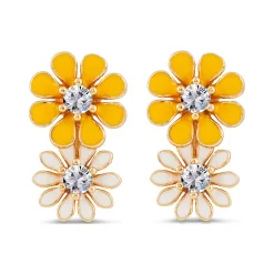 Clearance NEWBRIDGE SILVERWARE Floral Stud Earrings